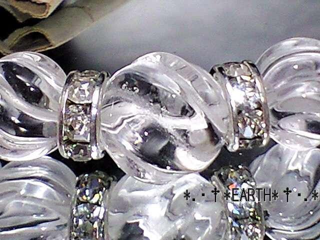 天然石★Sラインツイスト螺旋彫り水晶オラオラ数珠 < 女性アクセサリー/時計 天然石★Sラインツイスト螺旋彫り水晶オラオラ数珠 < 女性アクセサリー/時計の