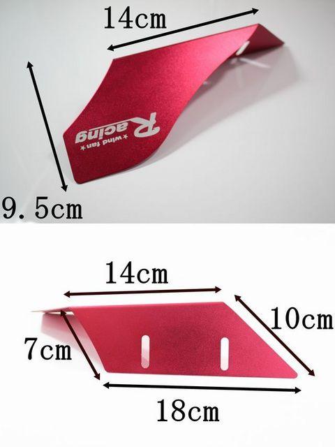 RACINGバンパーウィングカナードドレスアップに < 自動車/バイク RACINGバンパーウィングカナードドレスアップに < 自動車/バイク