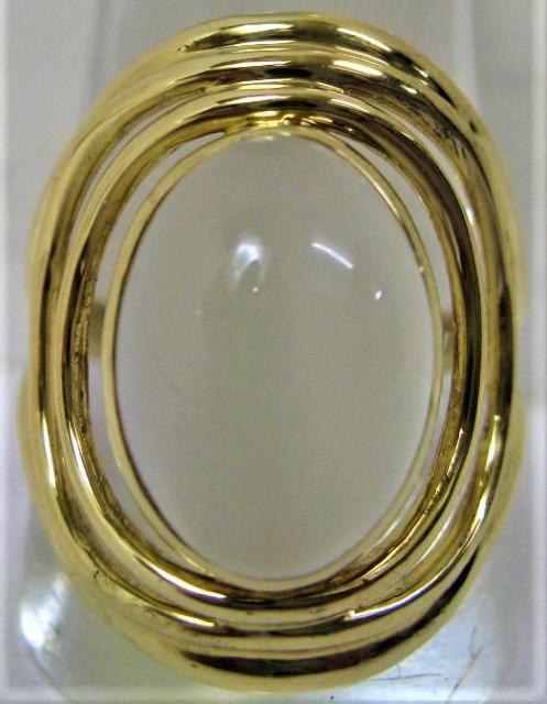 K18 18金リング指輪ムーンストーン 約13.3mm×9.3mm サイズ#15 < 女性アクセサリー/時計  K18 18金リング指輪ムーンストーン 約13.3mm×9.3mm サイズ#15  < 女性アクセサリー/時計の
