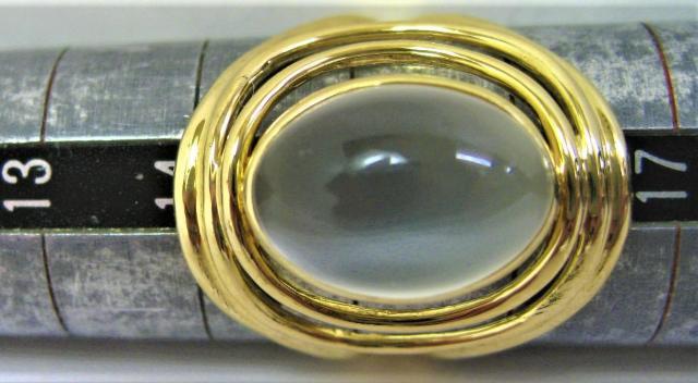K18 18金リング指輪ムーンストーン 約13.3mm×9.3mm サイズ#15 < 女性アクセサリー/時計  K18 18金リング指輪ムーンストーン 約13.3mm×9.3mm サイズ#15 < 女性アクセサリー/時計の