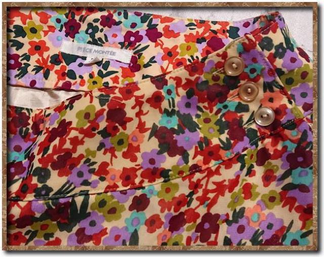 ピエスモンテ 花柄シフォンスカート < 女性ファッション  ピエスモンテ 花柄シフォンスカート < 女性ファッションの