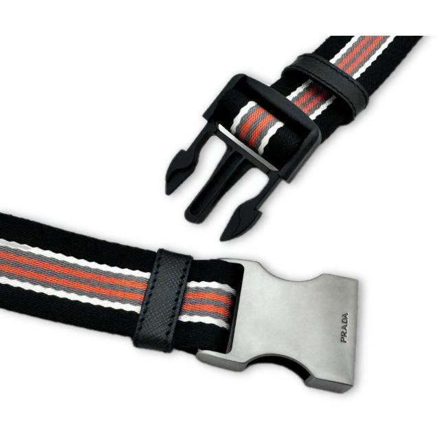 新品プラダPRADAメンズ キャンバスベルト ボーダ < ブランド 新品プラダPRADAメンズ キャンバスベルト ボーダ < ブランドの