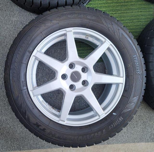 美品!TECMAGテクマグType207R 17インチ7J+40 5-112 / バリ山!TOYO WINTER TRANPATH < 自動車/バイク 美品!TECMAGテクマグType207R 17インチ7J+40 5-112 / バリ山!TOYO WINTER TRANPATH < 自動車/バイク