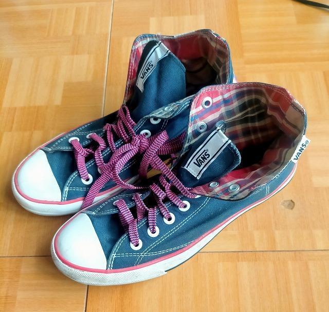 ◆vans ヴァンズ 26cm ハイカットスニーカー 中古品 < 男性ファッション  ◆vans ヴァンズ 26cm ハイカットスニーカー 中古品  < 男性ファッションの