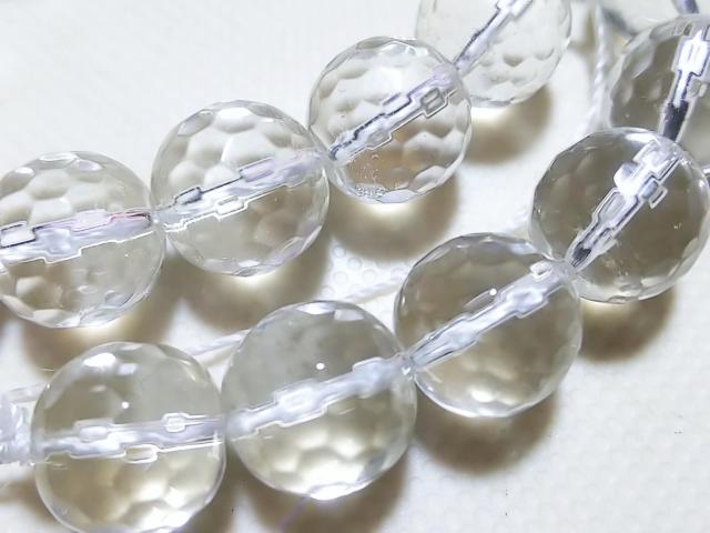 天然石★水晶 10mmミラーカット 半連 < 女性アクセサリー/時計 天然石★水晶 10mmミラーカット 半連 < 女性アクセサリー/時計の