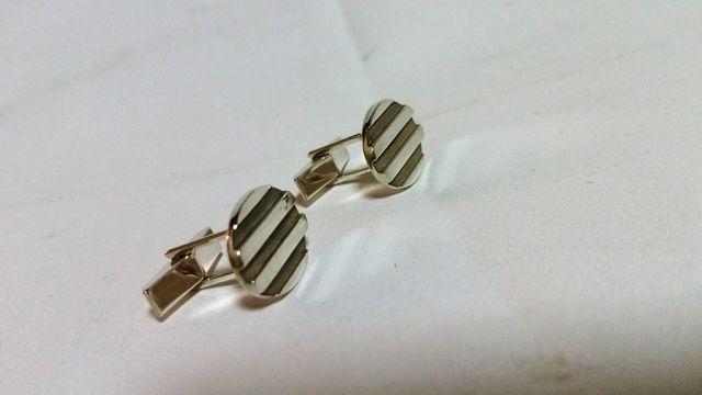 正規良 絶版 TIFFANY ティファニー T&CO ストライプ×鏡面 カフス シルバー SV925 < ブランド  正規良 絶版 TIFFANY ティファニー T&CO ストライプ×鏡面 カフス シルバー SV925 < ブランドの