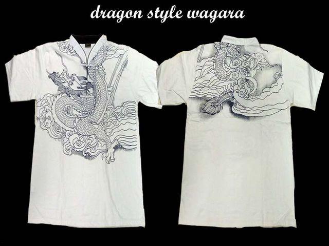 新品 和柄 ヤンキ・b系・チカノスタイルシャツ D15(L) 白 < 男性ファッション  新品 和柄 ヤンキ・b系・チカノスタイルシャツ D15(L) 白 < 男性ファッションの