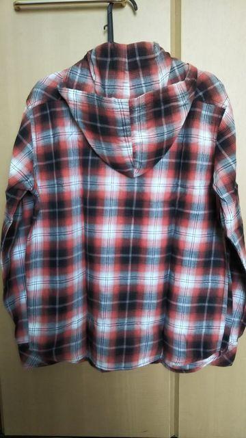 RUSS-K◇フード付き長袖シャツ オレンジ×黒150cm◇美品 < ブランド RUSS-K◇フード付き長袖シャツ オレンジ×黒150cm◇美品 < ブランドの