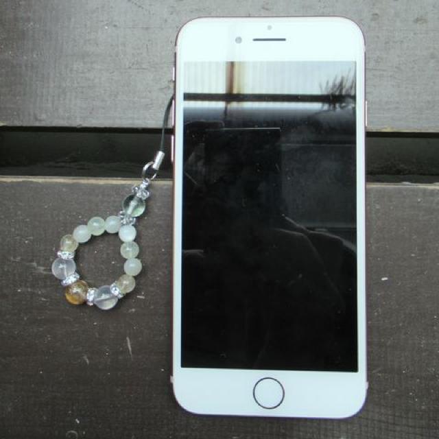 シトリンxミルキークォーツxグリーンフローライトストラップ < 家電/AV シトリンxミルキークォーツxグリーンフローライトストラップ < 家電/AVの