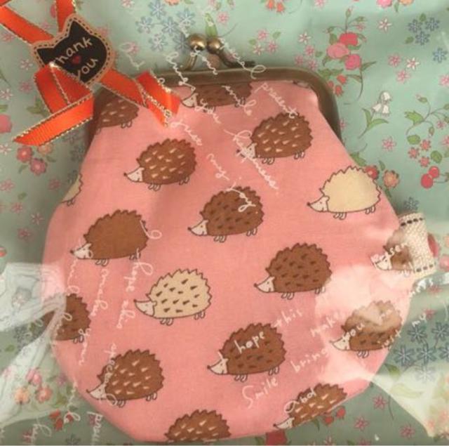 ハンドメイド ハリネズミ がま口 < 女性ファッション ハンドメイド ハリネズミ がま口 < 女性ファッションの