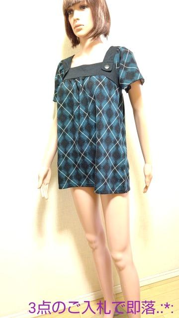 ☆CHOU CHOU☆綺麗なCK切替ニットのチュニックT162 ☆3点で即落 < 女性ファッション  ☆CHOU CHOU☆綺麗なCK切替ニットのチュニックT162 ☆3点で即落 < 女性ファッションの