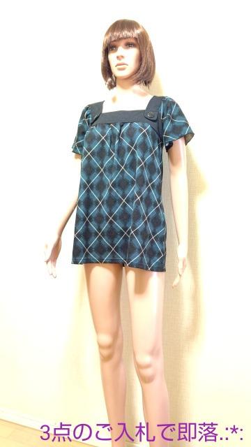 ☆CHOU CHOU☆綺麗なCK切替ニットのチュニックT162 ☆3点で即落 < 女性ファッション  ☆CHOU CHOU☆綺麗なCK切替ニットのチュニックT162 ☆3点で即落 < 女性ファッションの