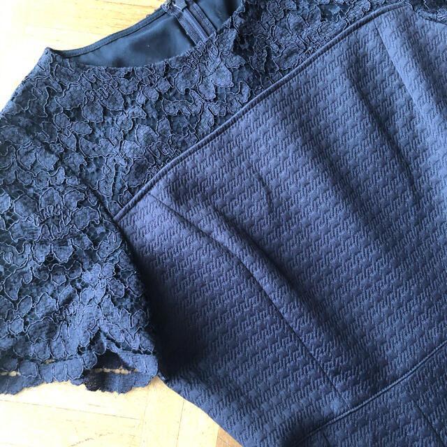 美品ANAYI アナイ ジャガード+レースフレアワン < ブランド 美品ANAYI アナイ ジャガード+レースフレアワン < ブランドの