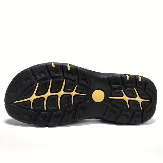 爆ヤス価格2890円★クロフー ブランド、本革ゴム底、ハンドメイド、メンズサンダル アースイエロー 26.5cm < 男性ファッション 爆ヤス価格2890円★クロフー ブランド、本革ゴム底、ハンドメイド、メンズサンダル アースイエロー 26.5cm < 男性ファッションの