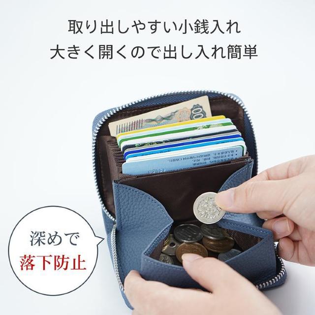 牛革ミニ財布 小銭入れ 外ポケット付きスキミング防止 レディース メンズ 二つ折り コンパクト じゃばら式 < 女性ファッション 牛革ミニ財布 小銭入れ 外ポケット付きスキミング防止 レディース メンズ 二つ折り コンパクト じゃばら式 < 女性ファッションの
