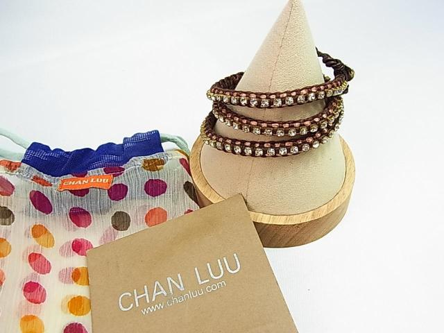 500円スタ★正規品・訳ありCHAN LUUチャンルー ラインストーン×レザー×925 ブレスレット(保存袋付/3段階調整 < ブランド 500円スタ★正規品・訳ありCHAN LUUチャンルー ラインストーン×レザー×925 ブレスレット(保存袋付/3段階調整 < ブランドの