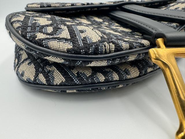Dior ディオール トロッター サドルバッグ ハンドバッグ ネイビー < 女性ファッション  Dior ディオール トロッター サドルバッグ ハンドバッグ ネイビー < 女性ファッションの