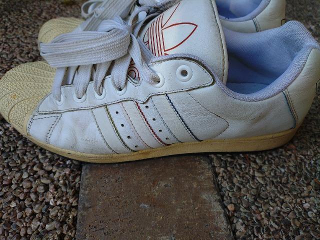adidas スーパースター ローカットスニーカー 26cm レザー 靴底減りなし < ブランド adidas スーパースター ローカットスニーカー 26cm レザー 靴底減りなし < ブランドの