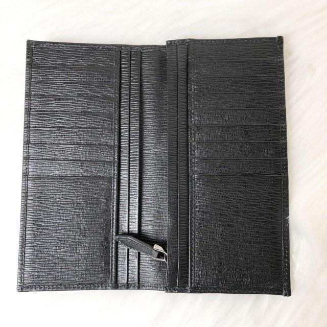 【未使用級】Salvatore Ferragamo フェラガモ 長財布 二つ折り財布 フラップ ウォレット ブラック レザー < ブランド 【未使用級】Salvatore Ferragamo フェラガモ 長財布 二つ折り財布 フラップ ウォレット ブラック レザー < ブランドの