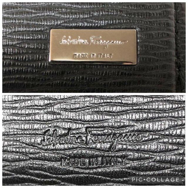 【未使用級】Salvatore Ferragamo フェラガモ 長財布 二つ折り財布 フラップ ウォレット ブラック レザー < ブランド 【未使用級】Salvatore Ferragamo フェラガモ 長財布 二つ折り財布 フラップ ウォレット ブラック レザー < ブランドの
