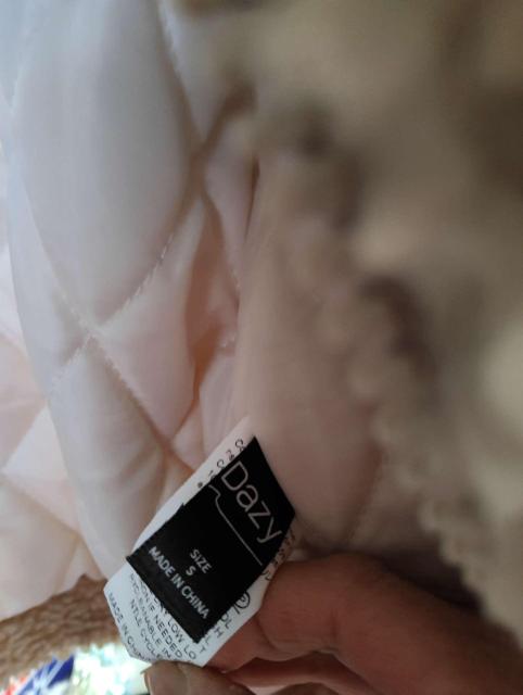 Dazy ボアジャケット デニム切替 Sサイズ フルジップ もこもこ カジュアル < 女性ファッション Dazy ボアジャケット デニム切替 Sサイズ フルジップ もこもこ カジュアル < 女性ファッションの