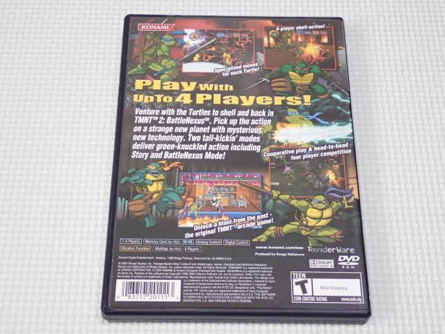 PS2��TEENAGE MUTANT NINJA TURTLES 2 BATTLENEXUS �C�O�� �k�Ĕ� �� �Q�[���{��/�\�t�g�� 