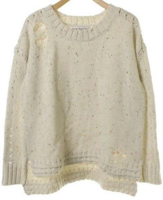 WILD FOX☆ダメージ加工ざっくりニット < ブランド WILD FOX☆ダメージ加工ざっくりニット < ブランドの