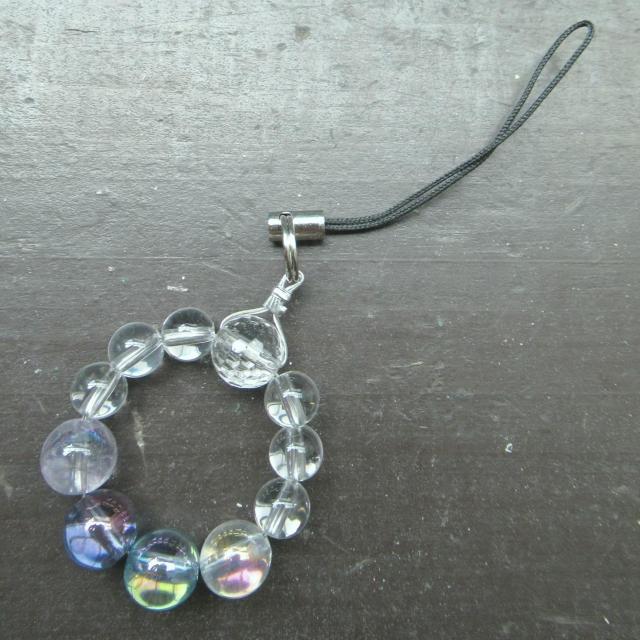 アクアオーラxコスモオーラxアメジストオーラストラップ 天然石 パワーストーン < 家電/AV アクアオーラxコスモオーラxアメジストオーラストラップ 天然石 パワーストーン < 家電/AVの