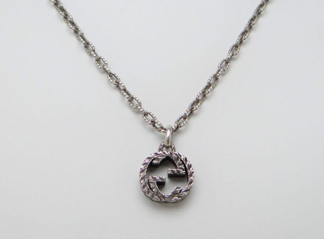 GUCCI グッチ 455307 インターロッキングG ペンダント ネックレス SV925 シルバー<USED>【送料無料】 < ブランド  GUCCI グッチ 455307 インターロッキングG ペンダント ネックレス SV925 シルバー<USED>【送料無料】  < ブランドの