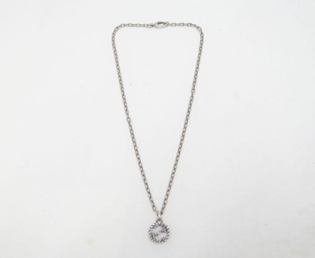 GUCCI グッチ 455307 インターロッキングG ペンダント ネックレス SV925 シルバー<USED>【送料無料】 < ブランド  GUCCI グッチ 455307 インターロッキングG ペンダント ネックレス SV925 シルバー<USED>【送料無料】 < ブランドの