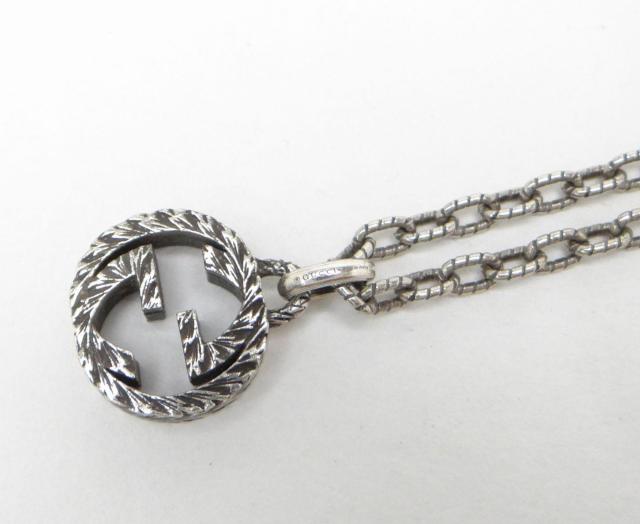 GUCCI グッチ 455307 インターロッキングG ペンダント ネックレス SV925 シルバー<USED>【送料無料】 < ブランド  GUCCI グッチ 455307 インターロッキングG ペンダント ネックレス SV925 シルバー<USED>【送料無料】 < ブランドの