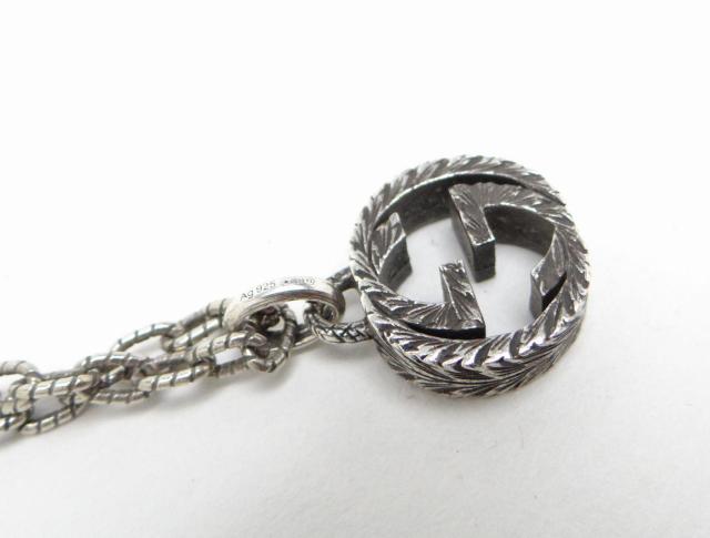 GUCCI グッチ 455307 インターロッキングG ペンダント ネックレス SV925 シルバー<USED>【送料無料】 < ブランド  GUCCI グッチ 455307 インターロッキングG ペンダント ネックレス SV925 シルバー<USED>【送料無料】 < ブランドの