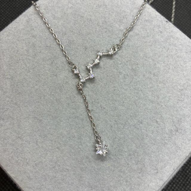 即決 S925 シルバー 北斗七星 ネックレス < 女性アクセサリー/時計  即決 S925 シルバー 北斗七星 ネックレス < 女性アクセサリー/時計の