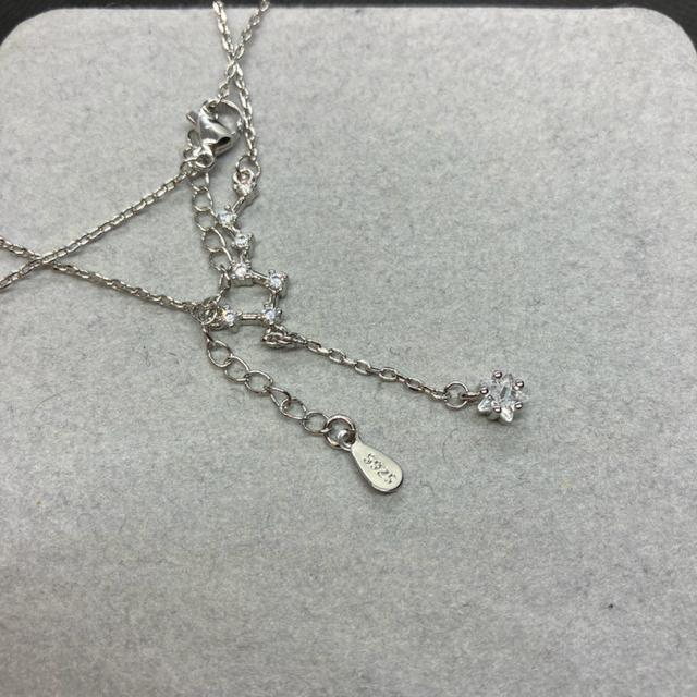 即決 S925 シルバー 北斗七星 ネックレス < 女性アクセサリー/時計  即決 S925 シルバー 北斗七星 ネックレス < 女性アクセサリー/時計の