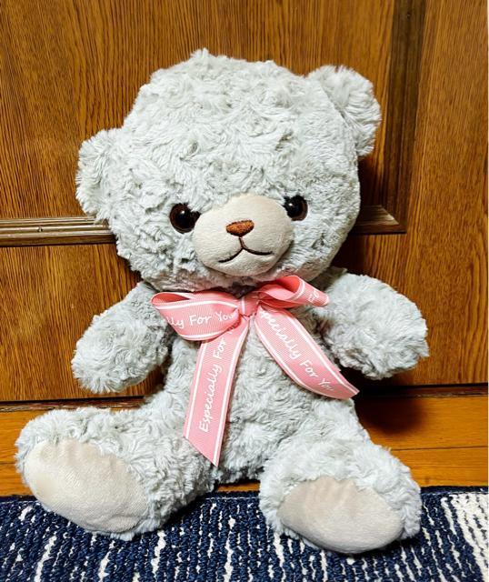 新品 マイローズベア グレー ぬいぐるみ ふわふわ クマ テディベア 人形 くま クマ 熊 りぼん リボン 30cm ローズ ボア < おもちゃ  新品 マイローズベア グレー ぬいぐるみ ふわふわ クマ テディベア 人形 くま クマ 熊 りぼん リボン 30cm ローズ ボア  < おもちゃの