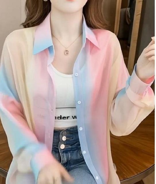 超お買い得1290円★ 半透明ボタンフロント 春/夏のカジュアル&オフィスウェア、夏ファッション 日本サイズL < 女性ファッション  超お買い得1290円★ 半透明ボタンフロント 春/夏のカジュアル&オフィスウェア、夏ファッション 日本サイズL  < 女性ファッションの