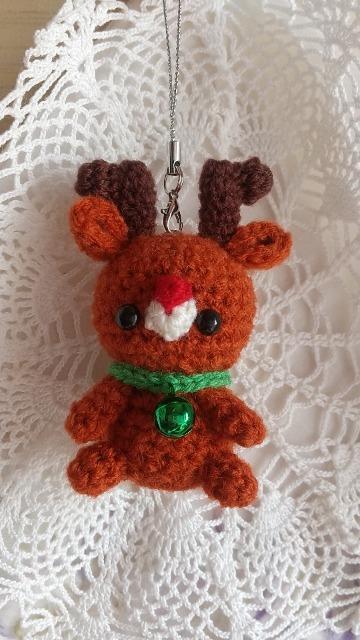 トナカイ*編みぐるみストラップ < ペット/手芸/園芸 トナカイ*編みぐるみストラップ < ペット/手芸/園芸の