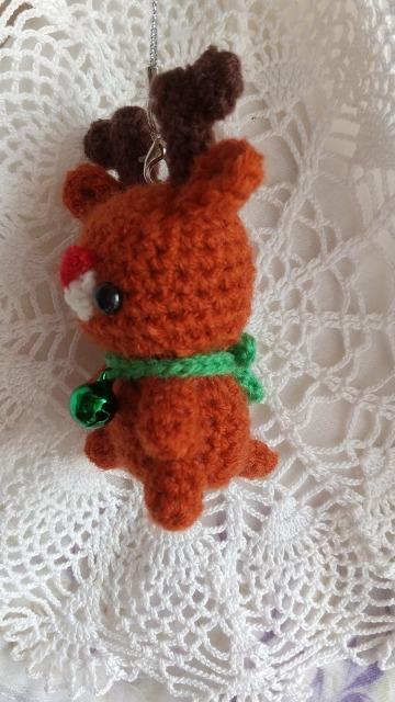 トナカイ*編みぐるみストラップ < ペット/手芸/園芸 トナカイ*編みぐるみストラップ < ペット/手芸/園芸の