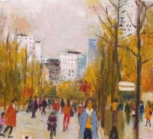 ●油彩画 金山ヒロシ 【冬の大阪城公園通り】『F12号』 新額付き大作 ★白い吐息の公園大通り < ホビー ●油彩画 金山ヒロシ 【冬の大阪城公園通り】『F12号』 新額付き大作 ★白い吐息の公園大通り < ホビーの