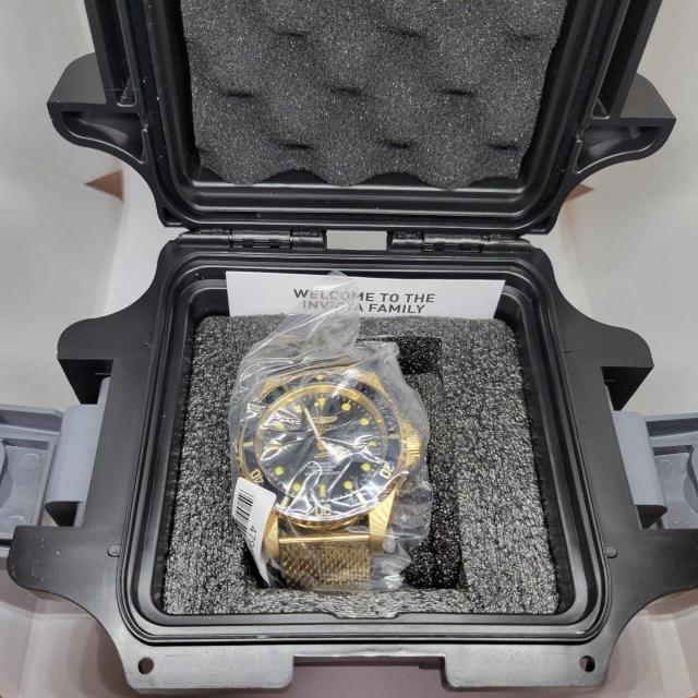 �y�h��ԃJ���[�zINVICTA  �C���r�N�^ 47mm �v���_�C�o�[ �I�[�g�}�`�b�N �S�[���h&�u���b�N �� �j���A�N�Z�T���[/���v�� 