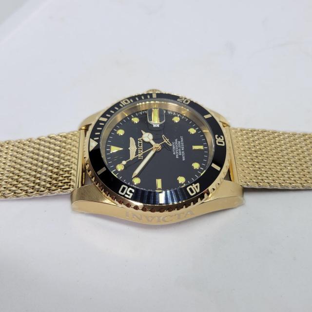 �y�h��ԃJ���[�zINVICTA  �C���r�N�^ 47mm �v���_�C�o�[ �I�[�g�}�`�b�N �S�[���h&�u���b�N �� �j���A�N�Z�T���[/���v�� 