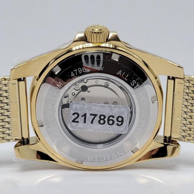 �y�h��ԃJ���[�zINVICTA  �C���r�N�^ 47mm �v���_�C�o�[ �I�[�g�}�`�b�N �S�[���h&�u���b�N �� �j���A�N�Z�T���[/���v�� 