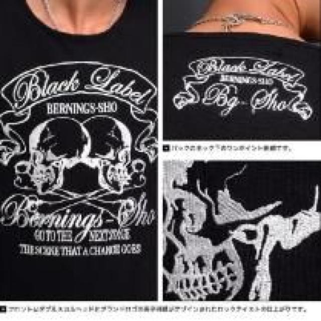 【Bernings sho/バーニングスショー】オラオラ♪バックロゴ&ダブルスカル刺繍Tシャツ < 男性ファッション 【Bernings sho/バーニングスショー】オラオラ♪バックロゴ&ダブルスカル刺繍Tシャツ < 男性ファッションの