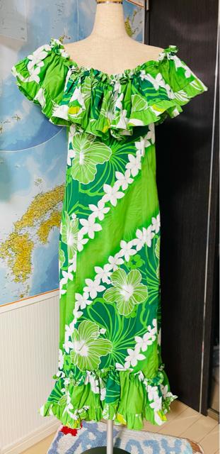 ハンドメイド ハワイアンドレス Lサイズ 一度使用 美品 < 女性ファッション  ハンドメイド ハワイアンドレス Lサイズ 一度使用 美品  < 女性ファッションの
