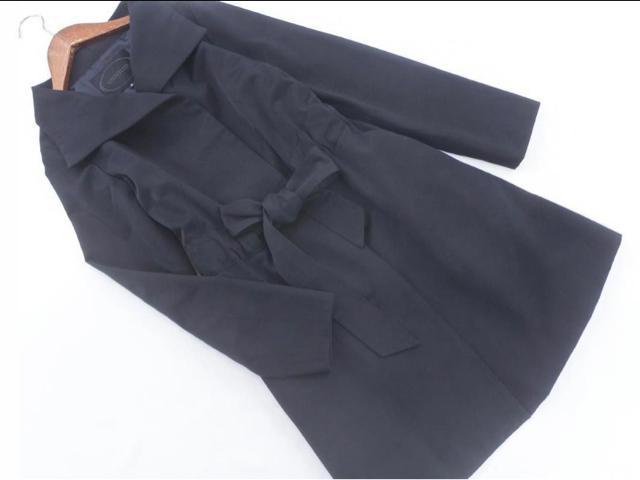 美品☆UNTITLED(アンタイトル)ウエストベルト付きステンカラーコート☆ < ブランド 美品☆UNTITLED(アンタイトル)ウエストベルト付きステンカラーコート☆ < ブランドの