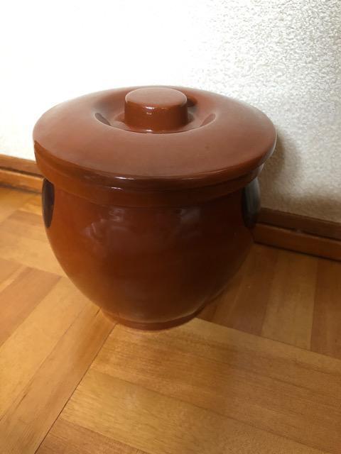 丸かめ 壺 レトロ 蓋付き 昭和 漬物 梅干し < インテリア/ライフ 丸かめ 壺 レトロ 蓋付き 昭和 漬物 梅干し < インテリア/ライフの
