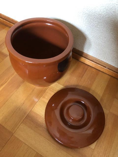 丸かめ 壺 レトロ 蓋付き 昭和 漬物 梅干し < インテリア/ライフ 丸かめ 壺 レトロ 蓋付き 昭和 漬物 梅干し < インテリア/ライフの
