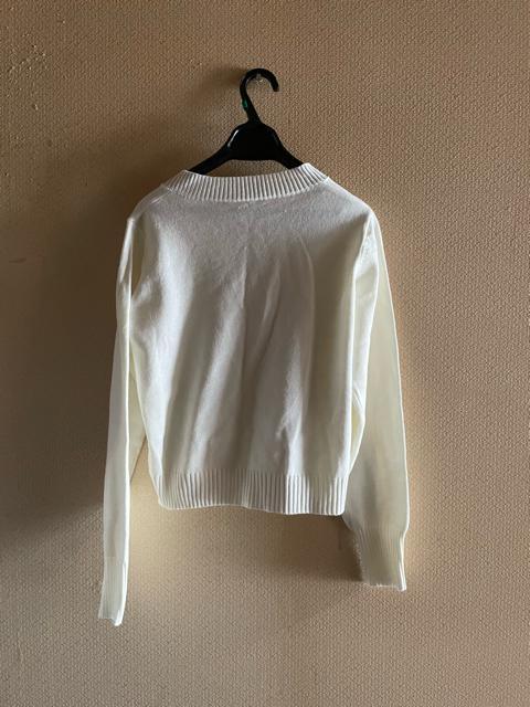 【セレクト】DAZY◆ホワイト◆シャーリングデザイン上質ニットトップス < 女性ファッション  【セレクト】DAZY◆ホワイト◆シャーリングデザイン上質ニットトップス < 女性ファッションの