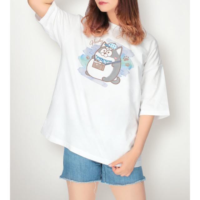 ☆送料無料☆おそ松さん☆松犬まついぬ☆BIGシルエットTシャツ/カラ松(ハスキー)☆ホワイト XL☆新品未開封☆ < アニメ/コミック/キャラクター  ☆送料無料☆おそ松さん☆松犬まついぬ☆BIGシルエットTシャツ/カラ松(ハスキー)☆ホワイト XL☆新品未開封☆ < アニメ/コミック/キャラクターの