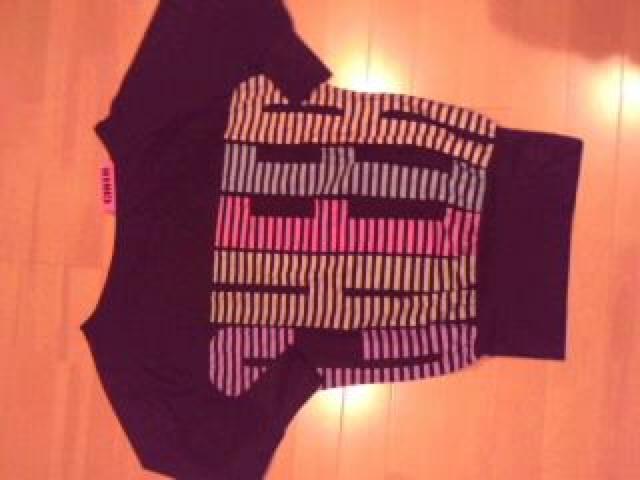 ★CHEER超カワデカレインボーロゴチュニカットソー★BK★ < ブランド  ★CHEER超カワデカレインボーロゴチュニカットソー★BK★  < ブランドの